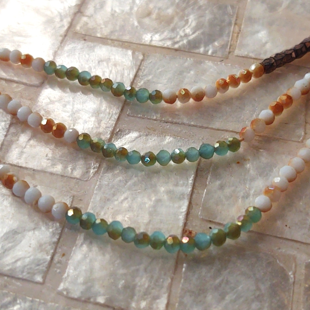 Crystal Vibes Necklace 18" long